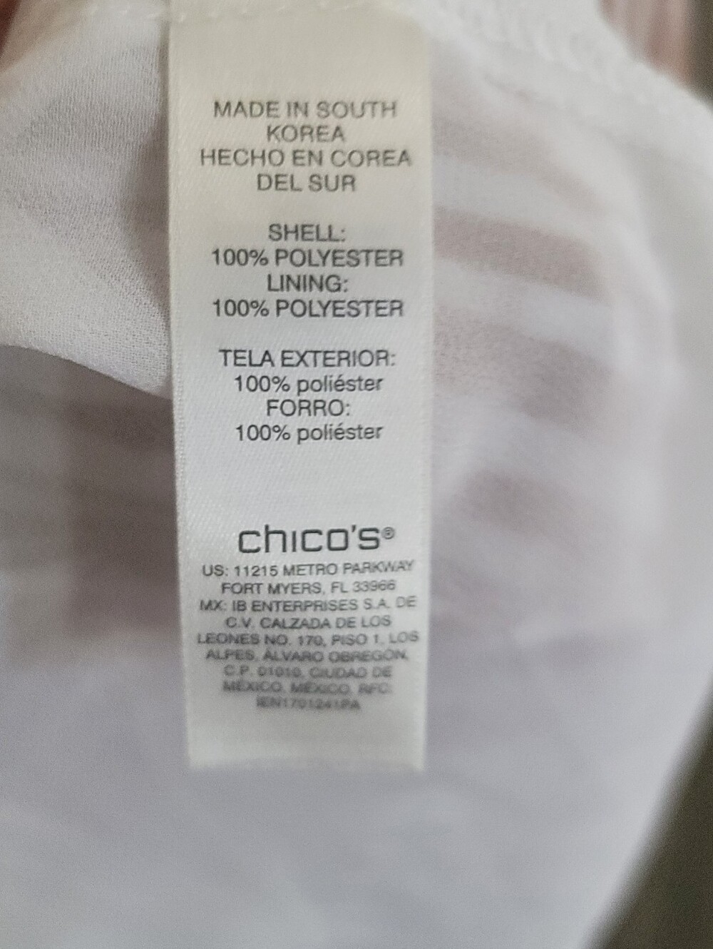 CHICOS, SIZE 2, ANIMAL PRINT, FLOWING, 3/4 SLEEVE TAN & WHITE ZEBRA BLOUSE, NW - Picture 5 of 5
